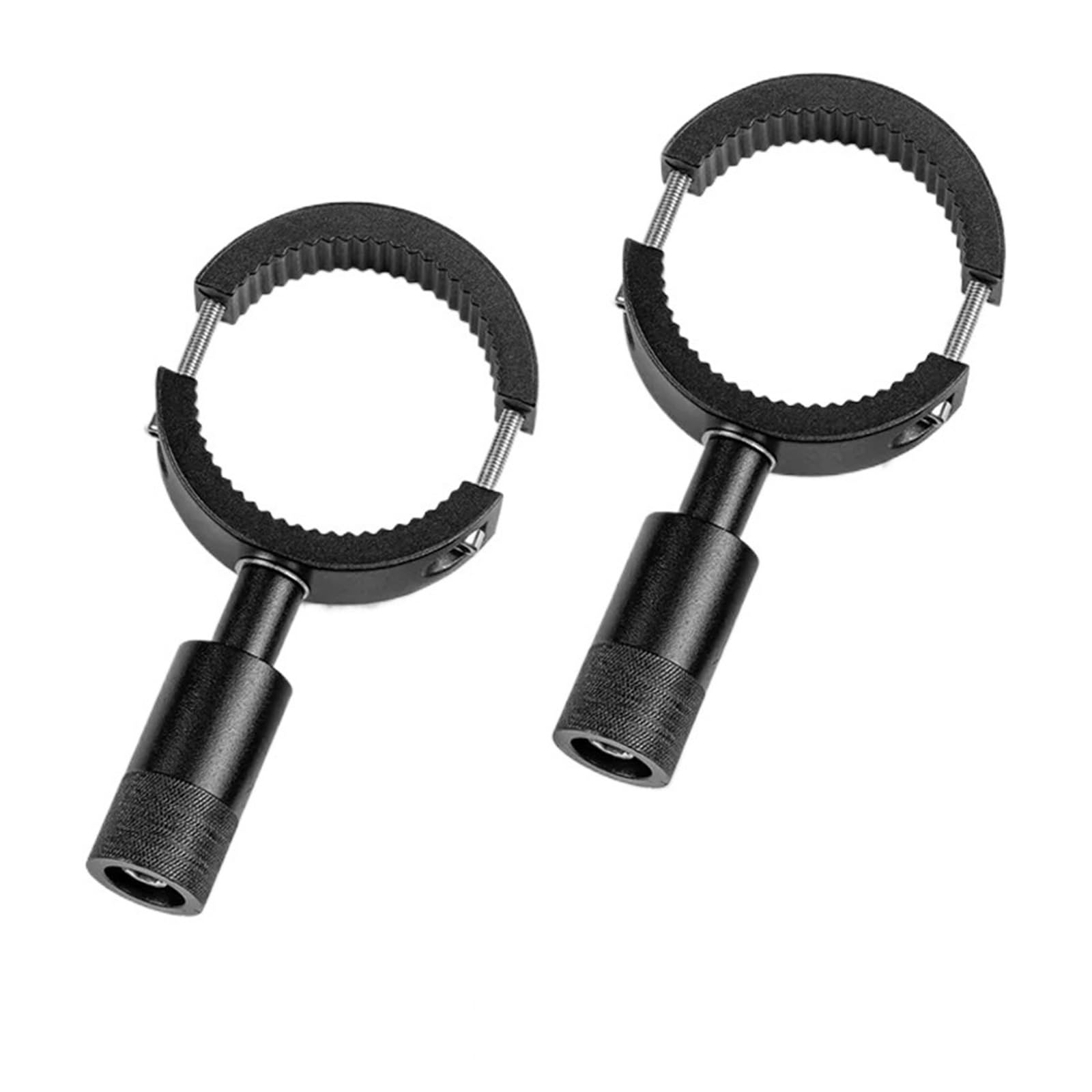 Syrenlzqadf 38-60Mm 2Pcs Motorcycle Fog Lights Bracket Tube Mounting Holder 20-38Mm Headlight Support Moto Spotlights Fork Clamp Headlight Mounting Bracket(38-60Mm 2Pcs)