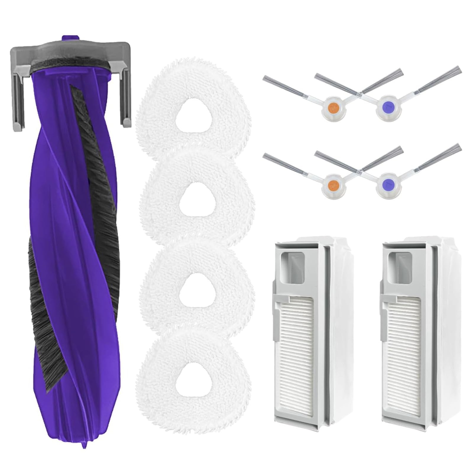 Kit Ricambio 17 Pezzi Per Aspirapolvere Robot Narwal Flow - Spazzola, Panni, Filtri HEPA, Sacchetti, Spazzole Laterali