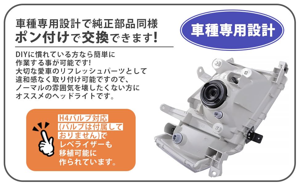 Amazon | トヨタ 用 ヘッドライト ヘッドランプ 左右セット プロ