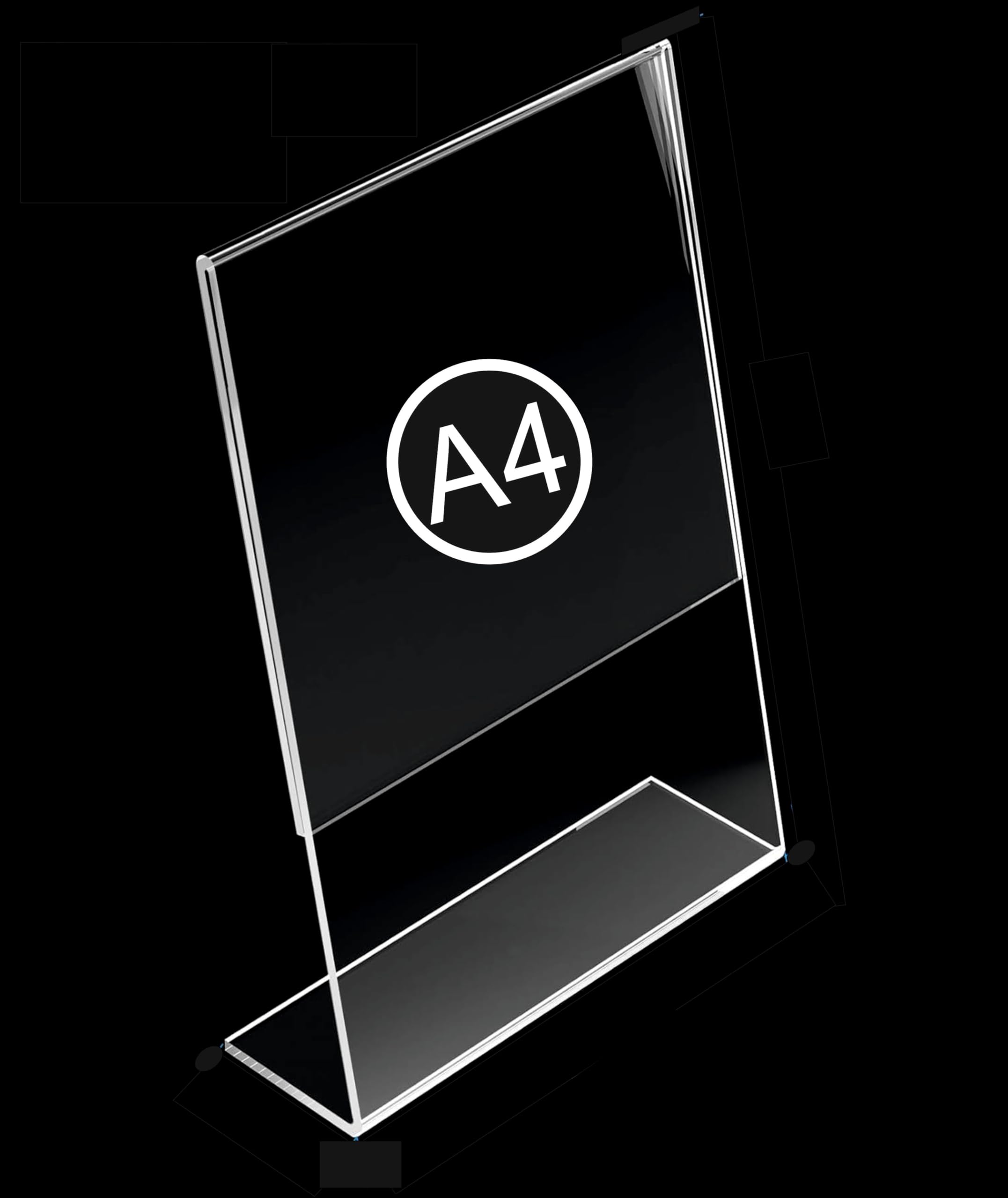 NEIXX™ Acrylic Display Stand, Size - A4 (8.3"x11.7") Pack of 1Pc Signage Holder, Menu Flyer Paper Sign Holders for Restaurants, School, Office, Store-image-27