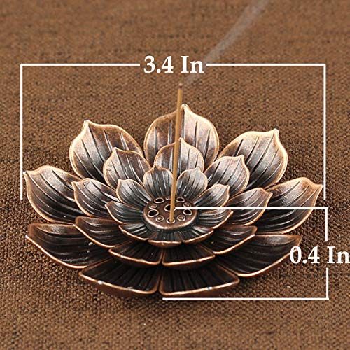 Brass Lotus Censer Stick Incense Holder Cone Incense Burner Ash Catcher Home Fragrance Accessories