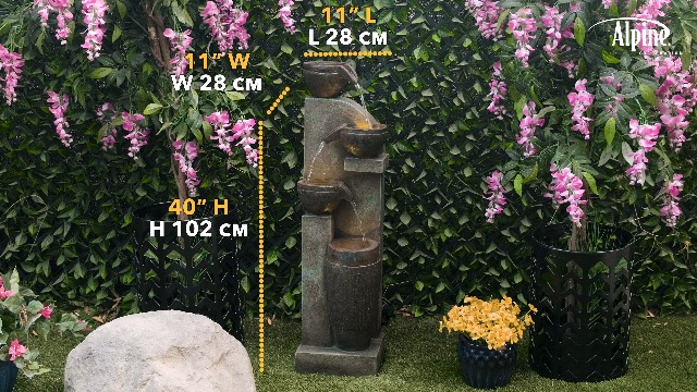 Amazon.com : Alpine Corporation 40” Tall Indoor/Outdoor 4-Tier