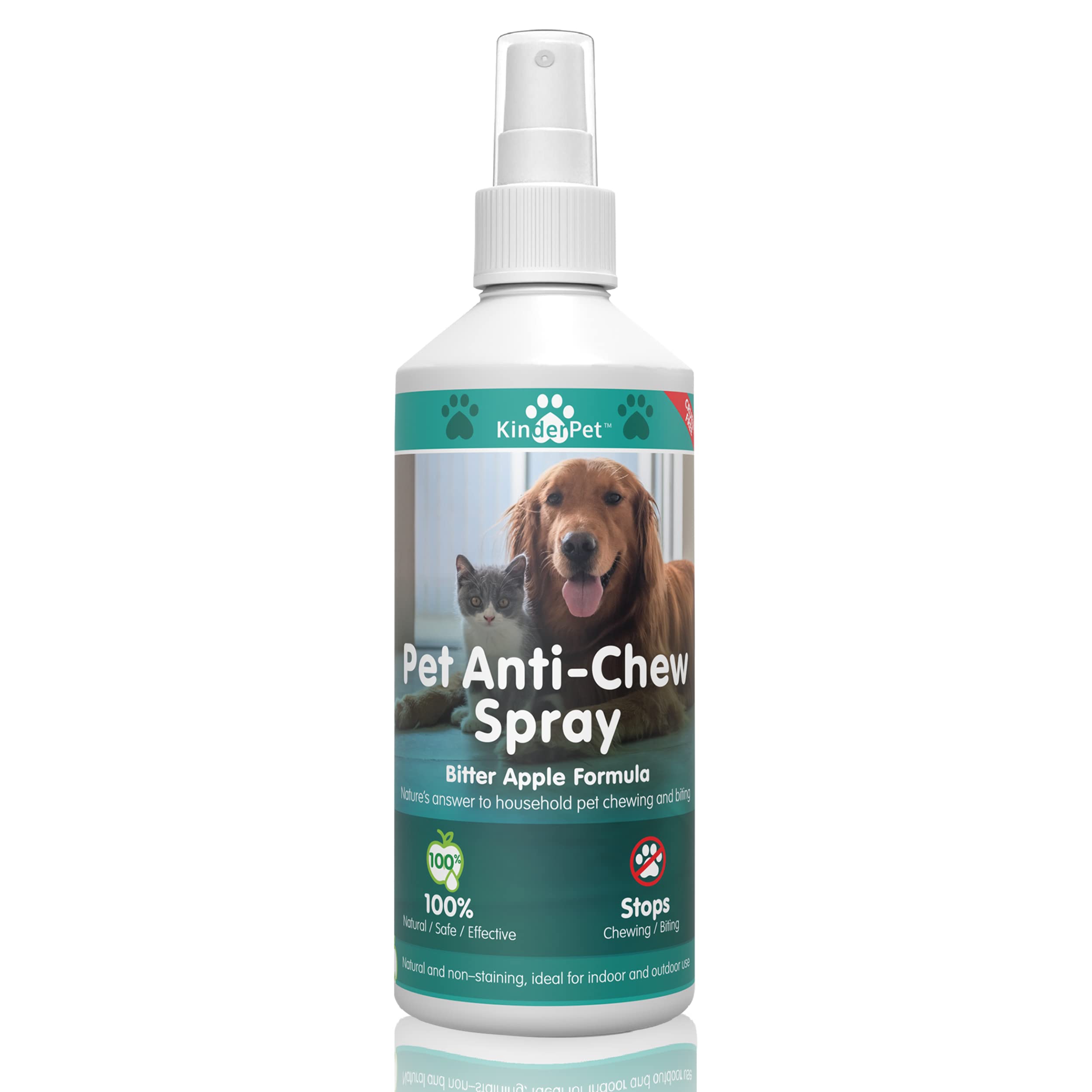 Eco Anti Chew Bitter Apple Spray for Dogs Cats Stop Chewing Biting Barking Alcohol Free Formula Pet Puppies Dogs 250ml