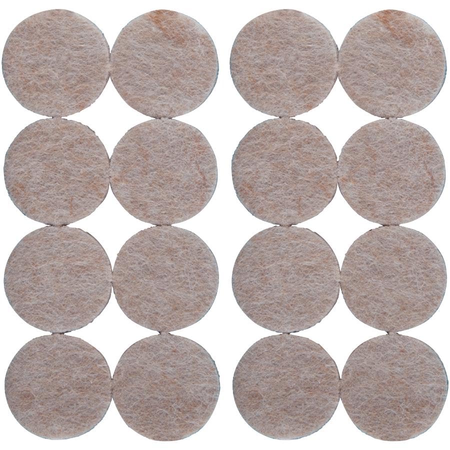 Shepherd Hardware Pastor Hdwe Prod 9952 unidades beige de 2,54 cm redondo almohadillas de fieltro