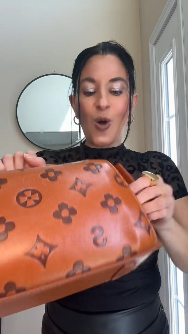Bolso Satchel pequeño de cuero para mujer miniatura 7