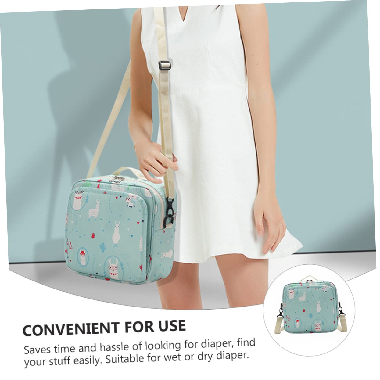 BESTonZON 2stücke Babytasche Für Windeln wasserdichte Wickeltasche Praktische Aufbewahrungstasche Für Babyausstattung Wiederverwendbarer Organizer Für Windeln Für Mütter Unterwegs