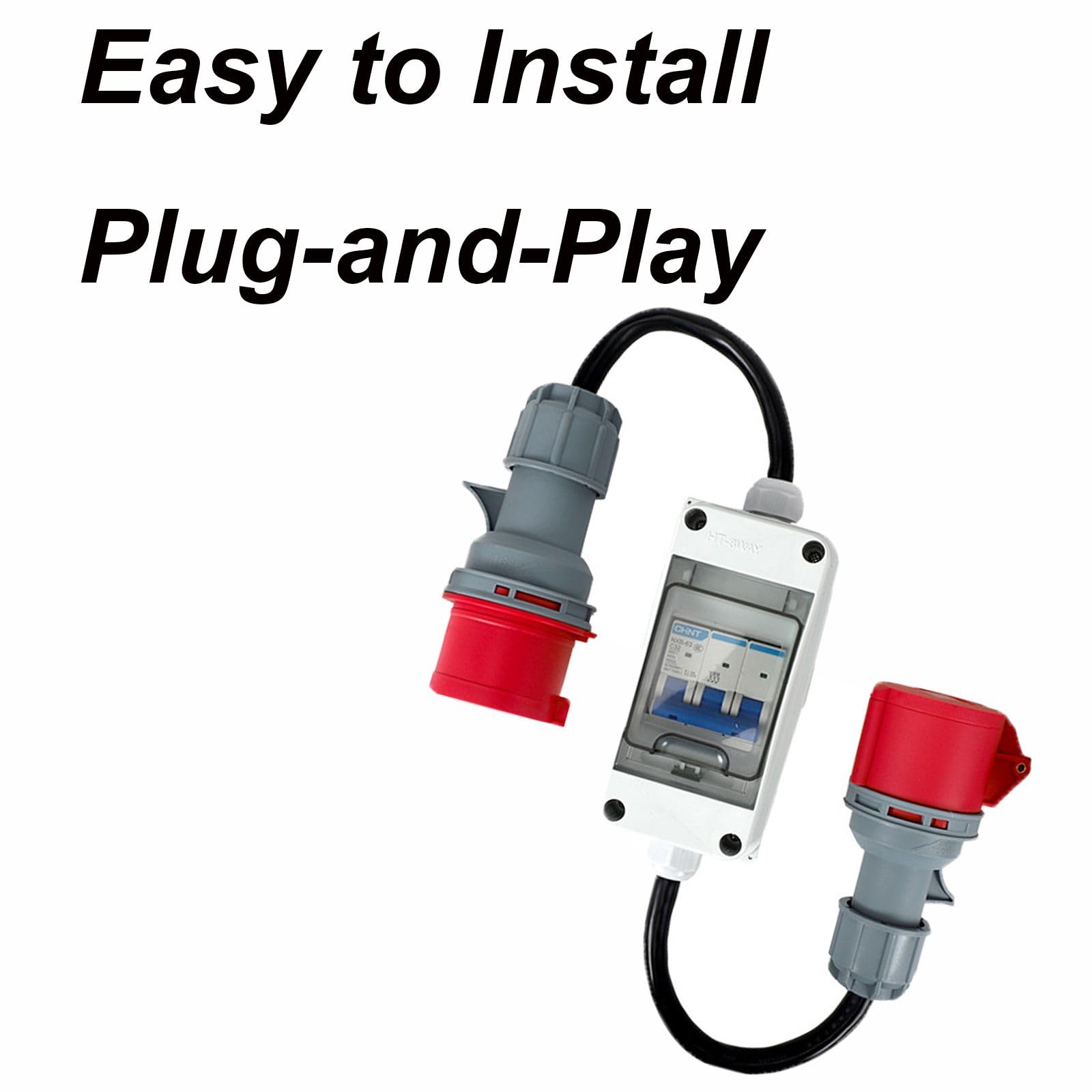 Befun CEE-Adapter 32 A auf 16 A, 5-polig, mit Schutzschalter, IP44
