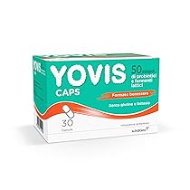 Yovis Caps, Probiotici per il Benessere Intestinale, 50 Miliardi di Fermenti Lattici Vivi, Senza Glutine e Lattosio, 30 Capsule Deglutibili
