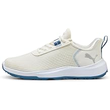 Puma Golf Fusion Crush Sport, Warm White-Blue Horizon, 7.5