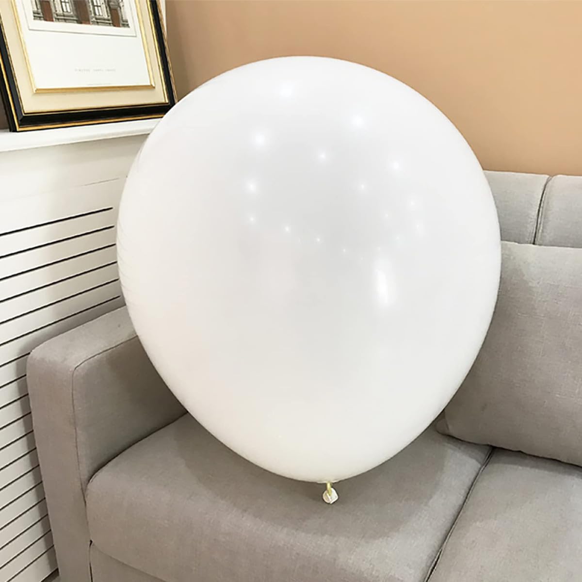 Latexballon Extra Großer Partydekoration Runder für Weißer | 120 Zoll, 300g, Geeignet für Hochzeit und Fotoecke, als Deko und Fotorequisit