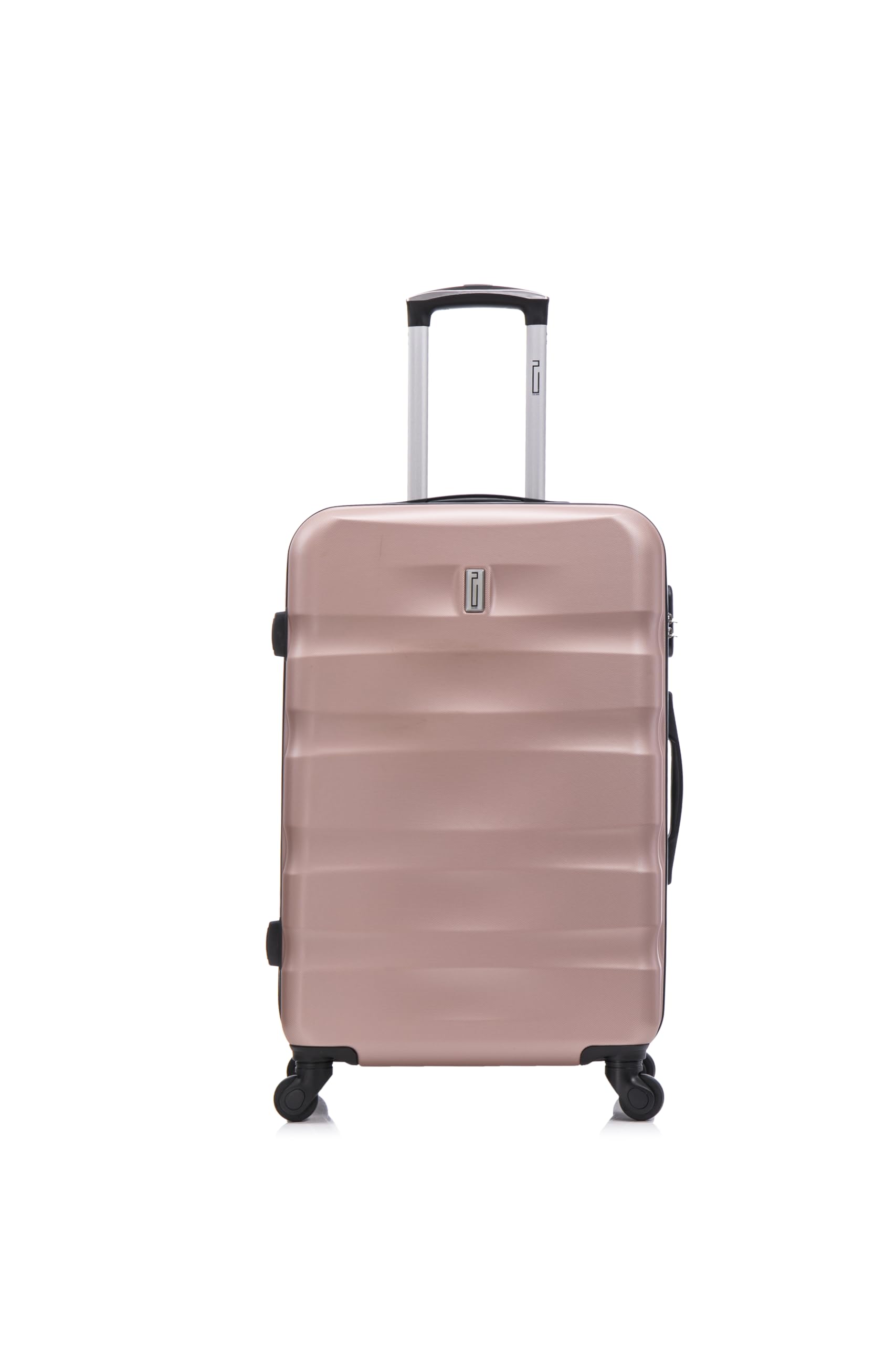 CELIMS - Valigia Media 20 kg Rigida Oro Rosa Leggera | Valigia da Stiva 65cm Donna | Lucchetto Integrato | ABS | Trolley Medio 65cm con 4 Ruote