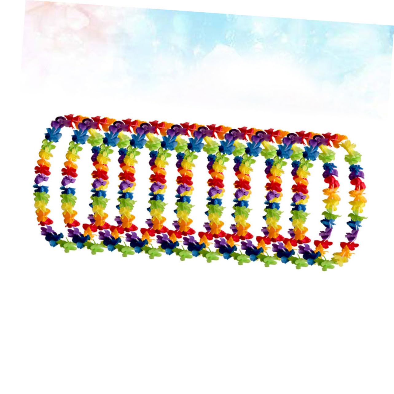 Cabilock 20 Piezas Guirnalda Luau Adorno Hawai Suministros para Fiestas Hawaianas Christmas Xmas navidas guirnaldas Hawaianas Guirnalda Hawaiana constituir Collar Flores Decoraciones