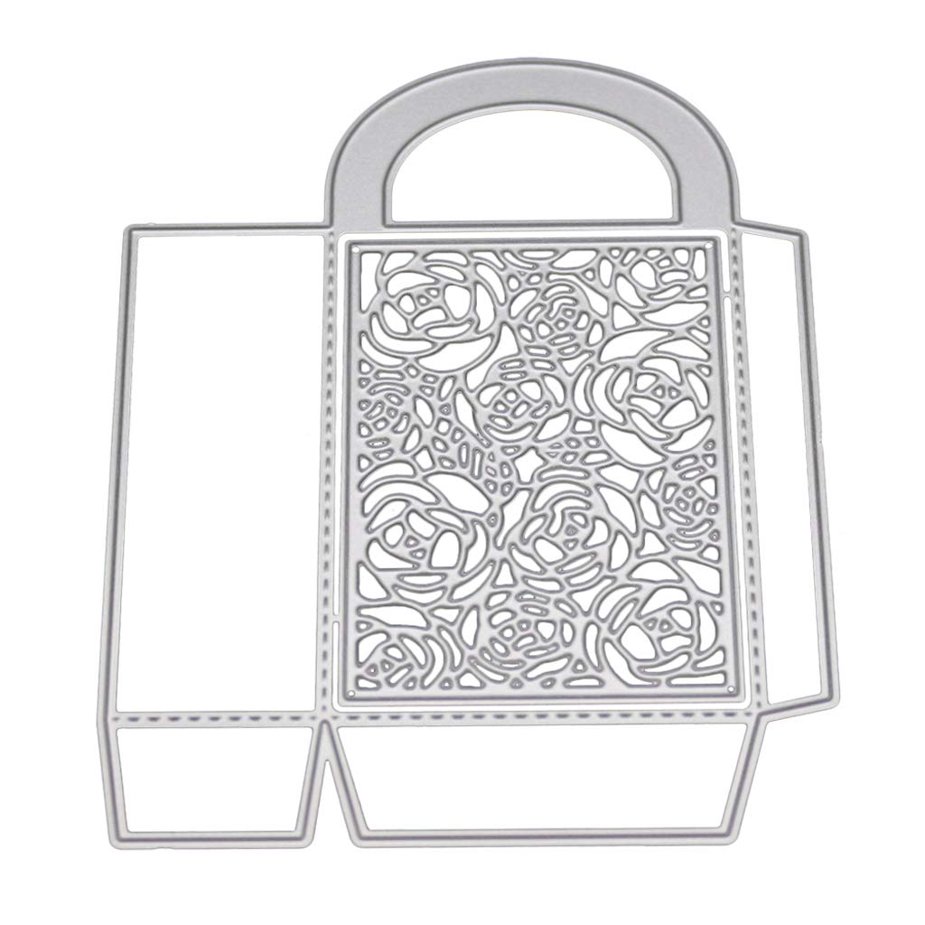 yanwuwa 3D Box Metal Cutting Dies Stencil Scrapbooking Album Stamp Paper Card Emboss Die Cuts for Card Making on