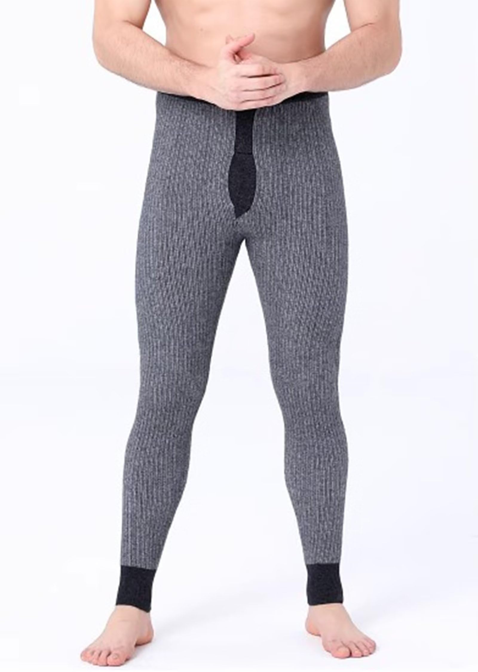 Ropa Interior Térmica de Invierno Capa Base Pantalones Suaves 100% Cachemira Leggings Pantalones de Compresión para Caminar Senderismo Caza Esquí