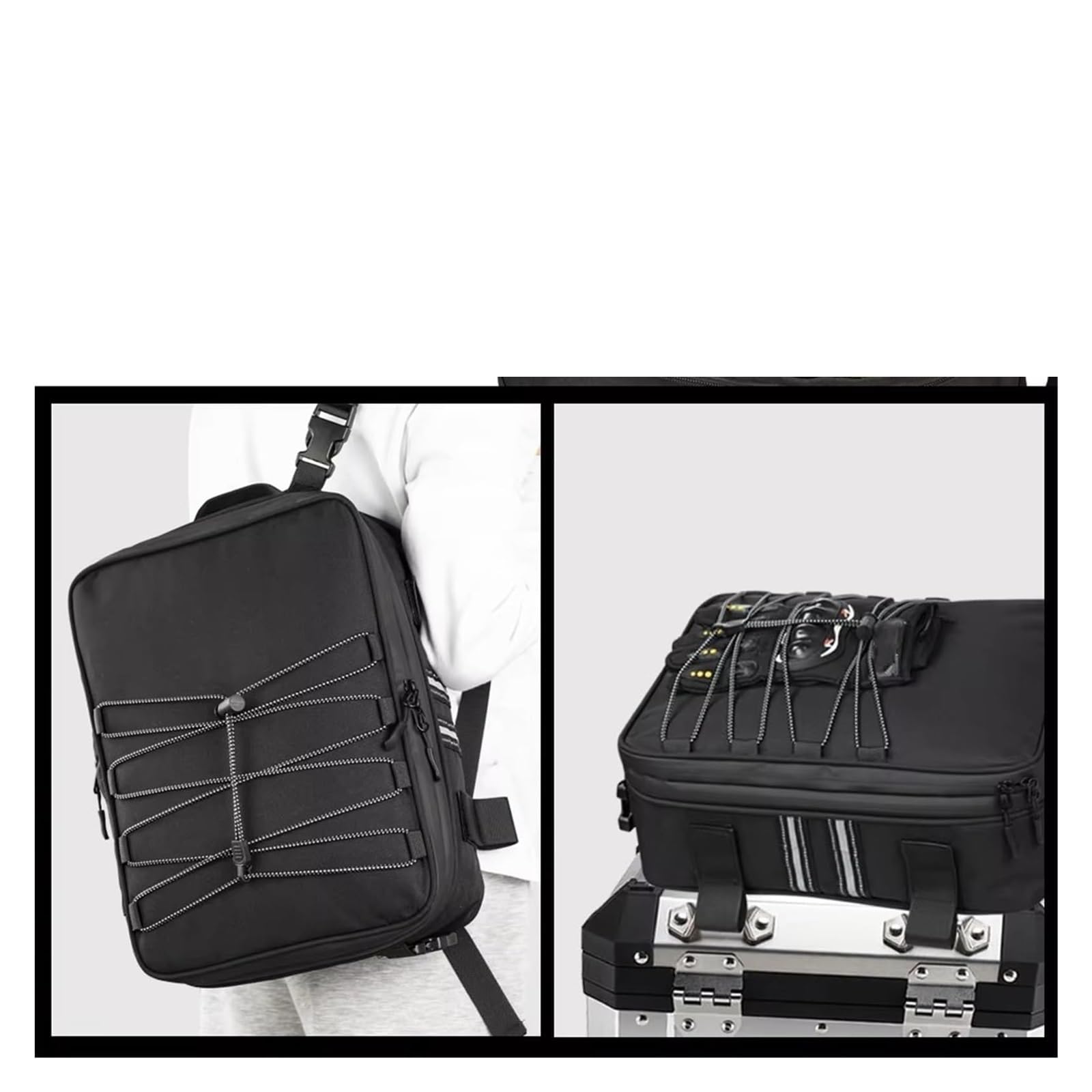 Moto Paraurti Borsa per BMW per K 1600 per Grand per America Borsa da Sella Impermeabile per Motocicletta(2 Side Bag)