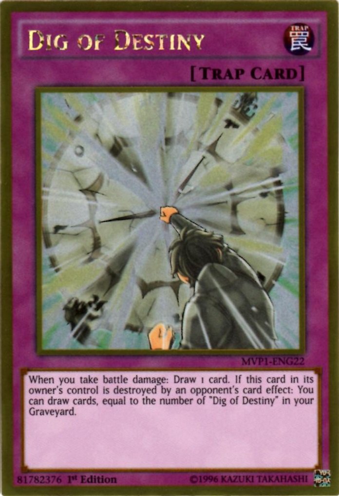 Amazon.com: YU-GI-OH! - Dig of Destiny (MVP1-ENG22) - The Dark Side of  Dimensions Movie Pack Gold Edition - 1st Edition