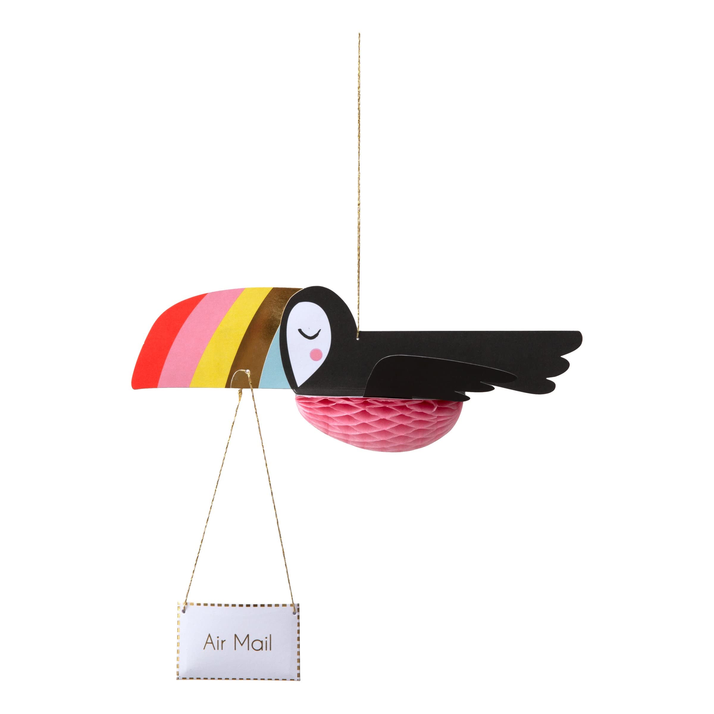 Meri Meri Flying Toucan Honeycomb Card