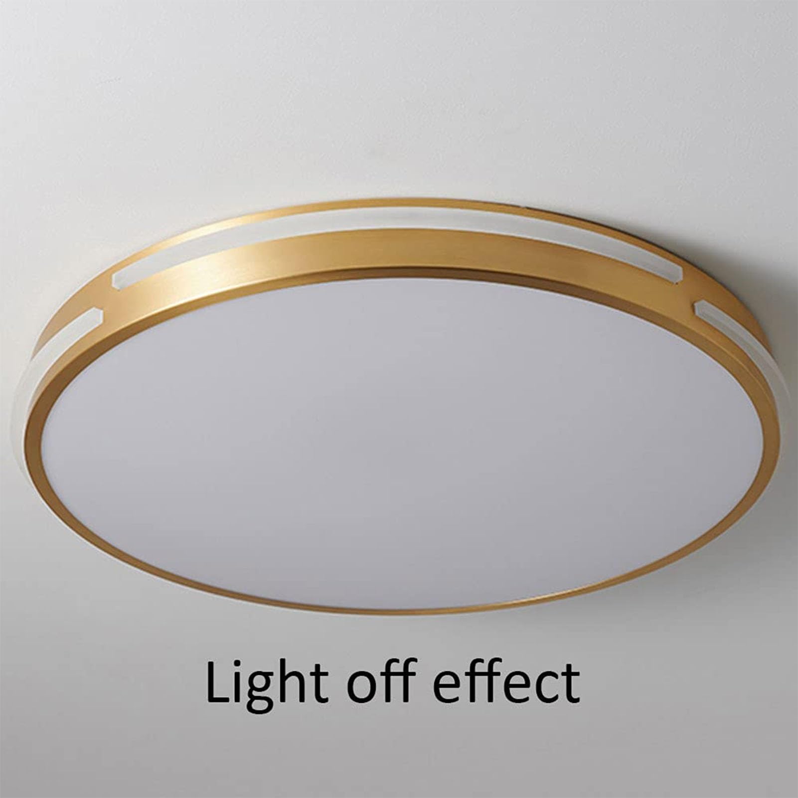 Ultra-płaska lampa sufitowa do salonu, lampa sufitowa LED, wpuszczana lampa sufitowa do sypialni, trzykolorowego ściemniacza, do łazienki, sypialni, balkonu (40 cm)