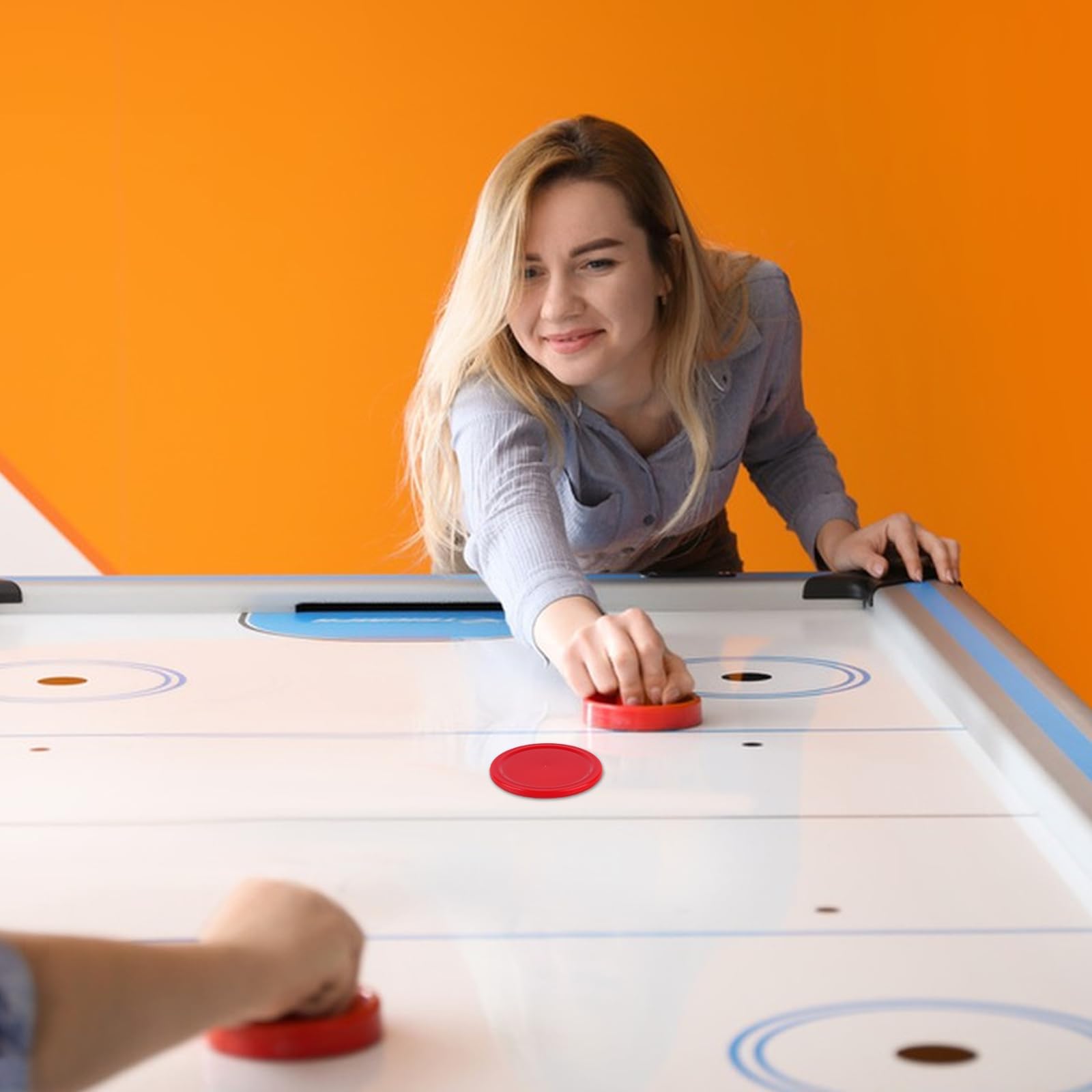 10 Pezzi di Dischi da Air Hockey, Set di Dischi da Air Hockey da 2 Pollici per Tavolo da Air Hockey