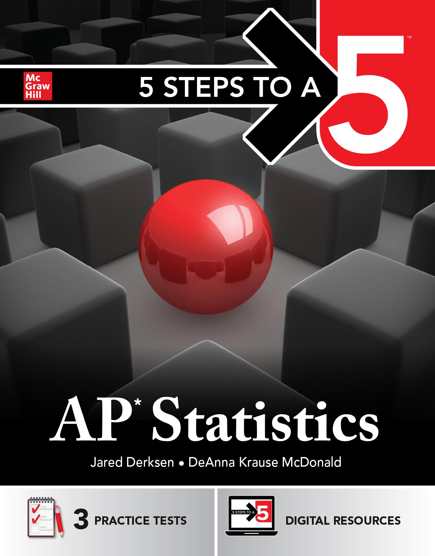 5 Steps to a 5: AP Statistics 2025: Practice AP Tests + AP Content Review + Digital Exams