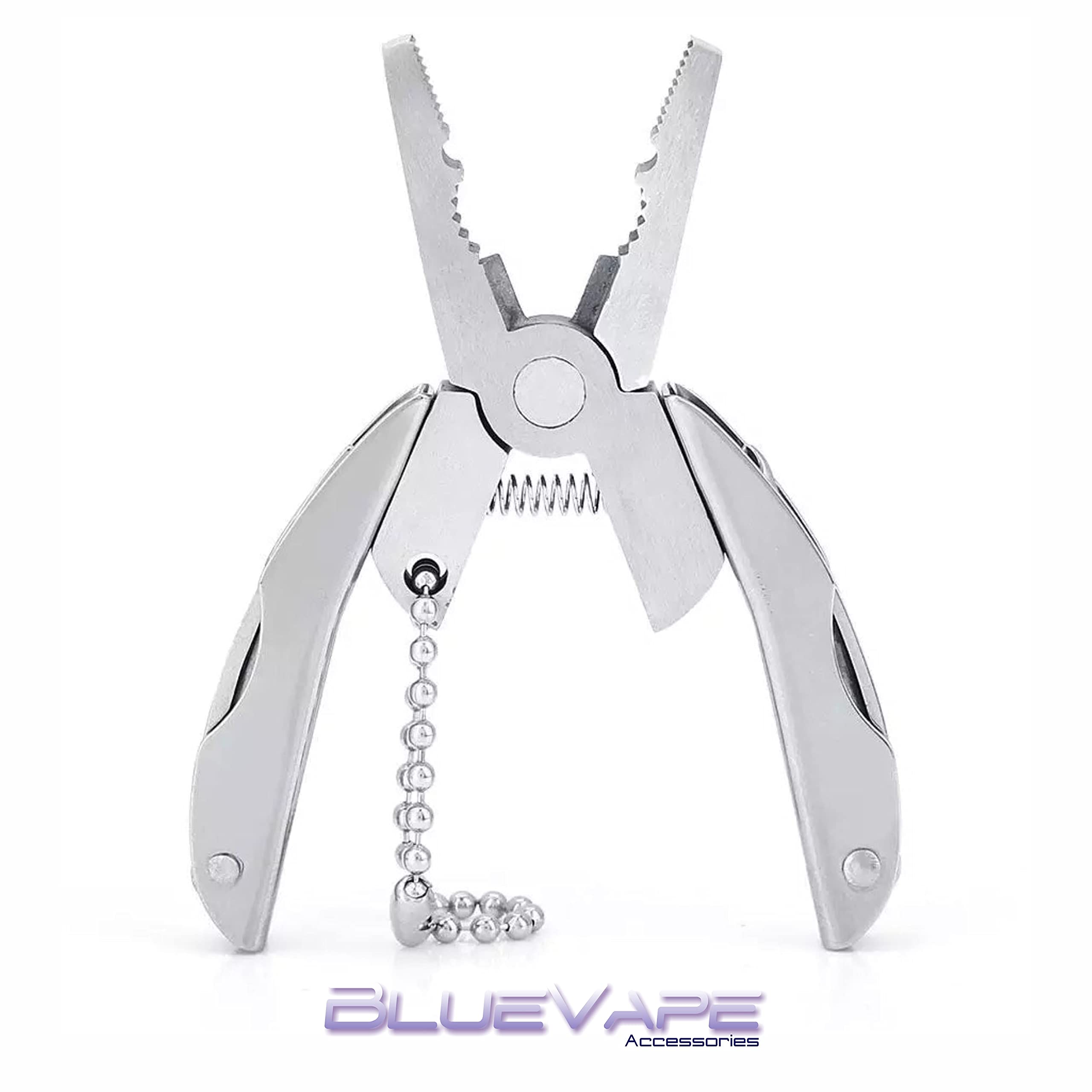 Mini Multi Tool Folding Pliers 6-in-1, Stainless Steel Portable Tools Multifunction Plier, Miniature Keychain for Travel, Camping, Cycling, Fishing, Hiking, Gift, Outdoor Activity, Other Crafts.