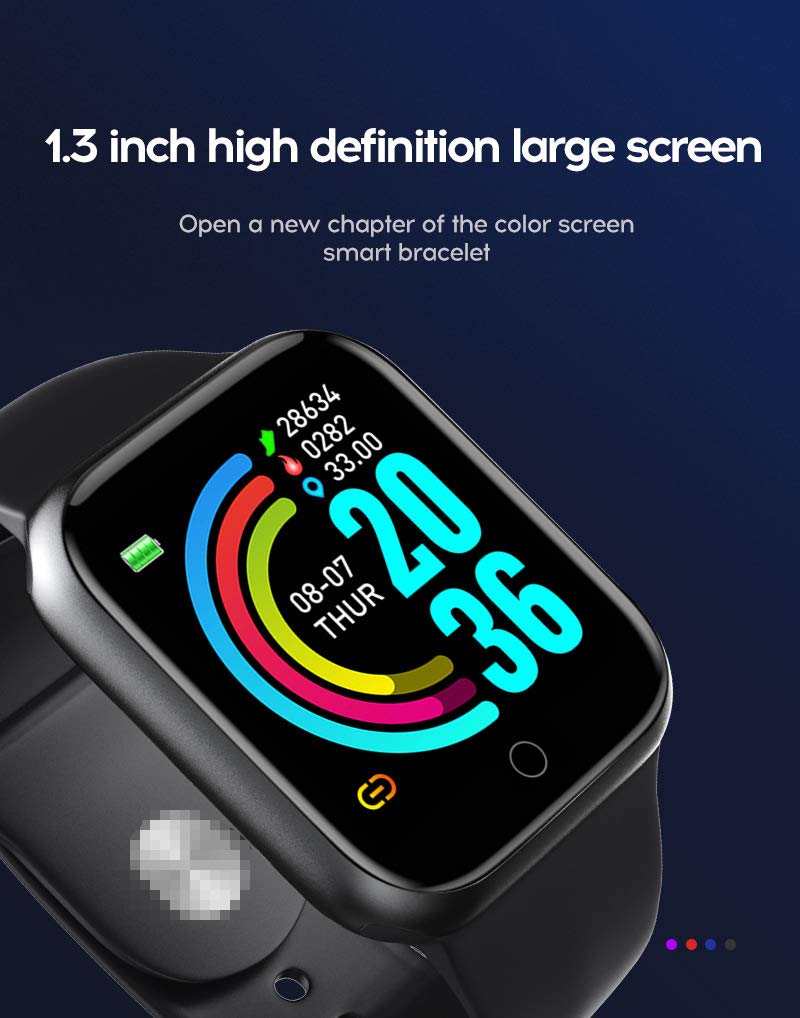 Smart Watch Waterproof Bluetooth Blood Pressure Fitness Tracker Heart Rate  Monitor iOS Android D20 Smart Bracelet : Amazon.com.au: Electronics