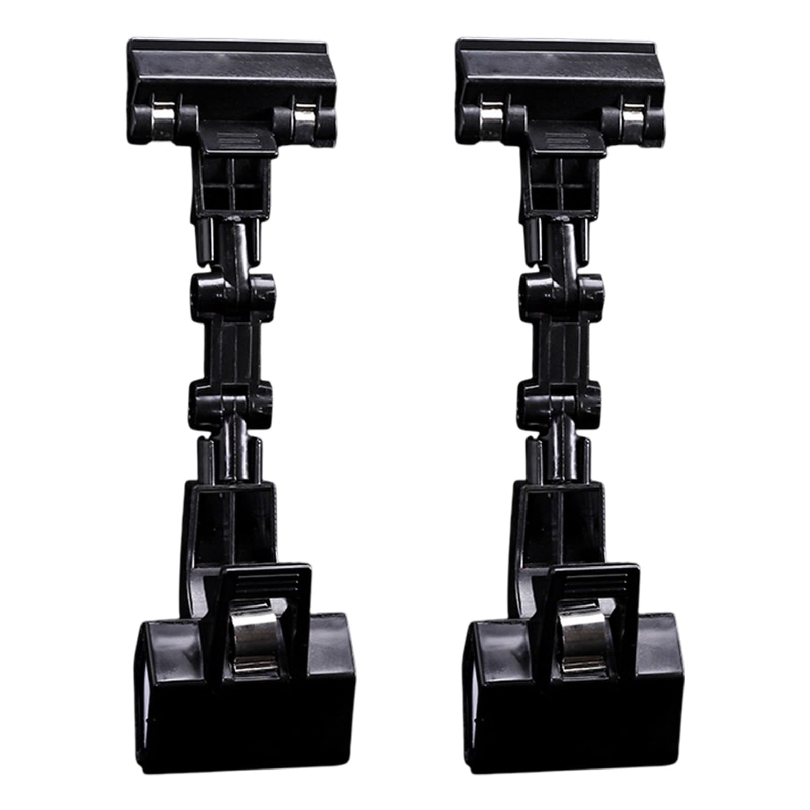 Adjustable Document Holder for Typing Flexible Documents Holder Foldable Paper Copy Holder Clip Rotatable Handy Artist Supplies Holder for Computer Monitor Canvas Clamp 2 Pack, Black