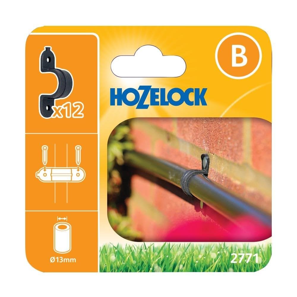 Hozelock Wall Clip 13MM Irrigation Garden Outdoor Garden