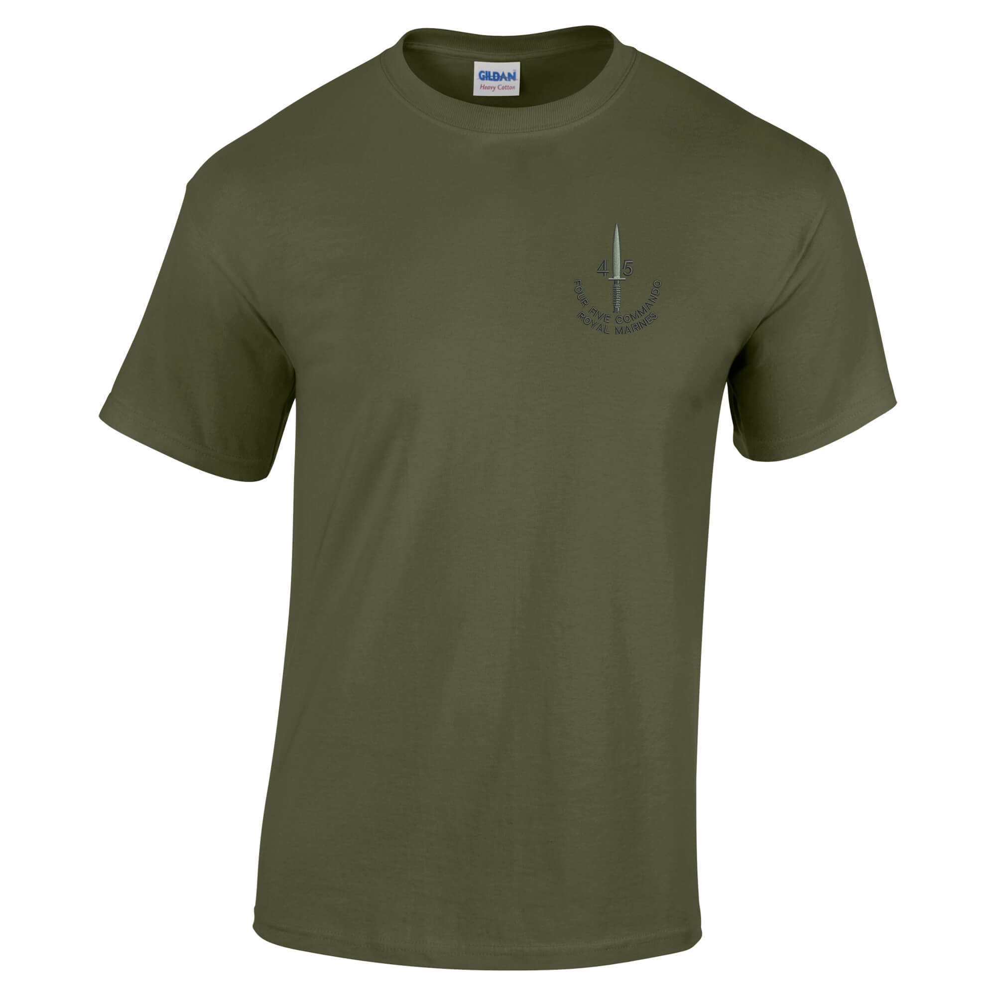 Pineapple Joe's 45 Commando Embroidered T-Shirt - Military Green - Medium