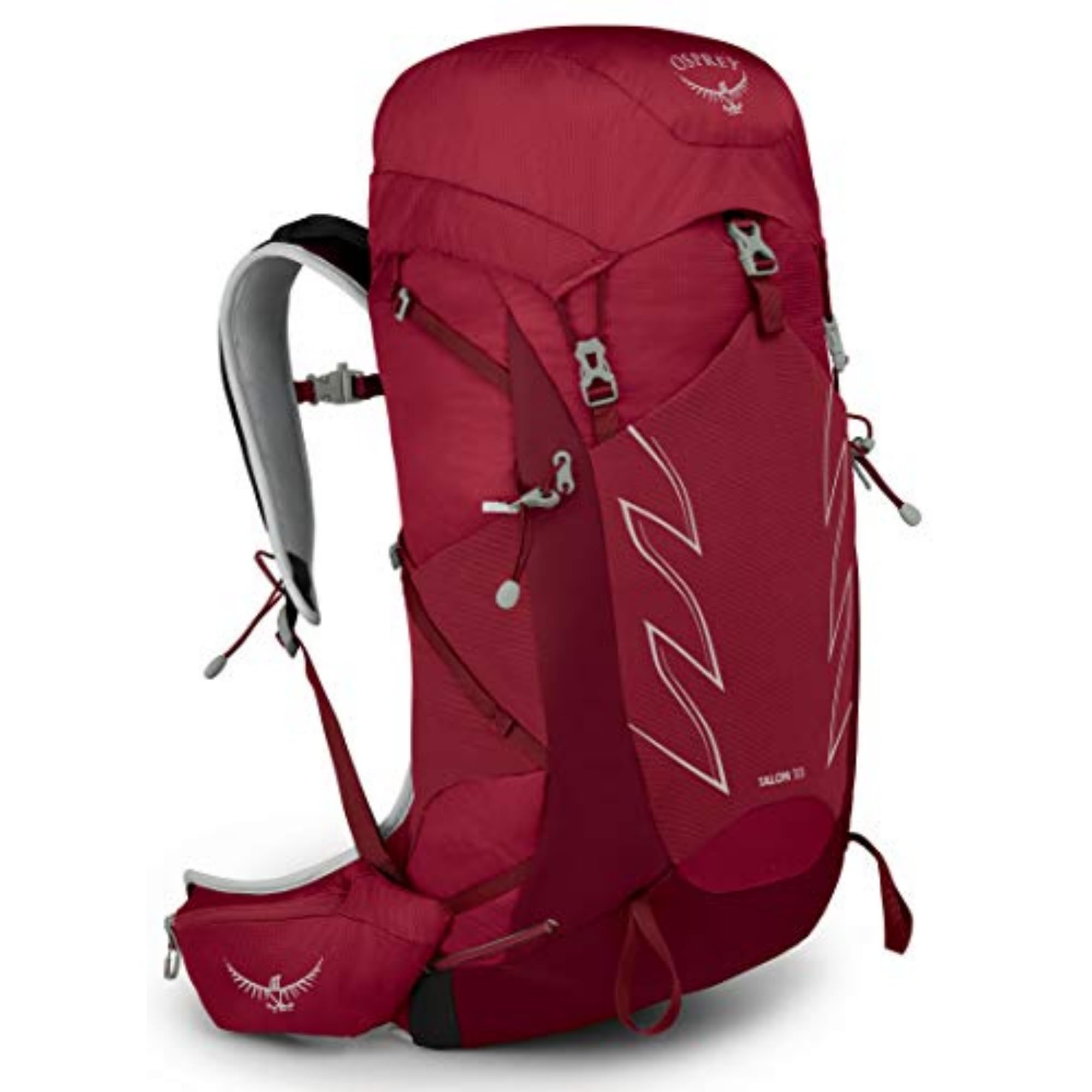 Osprey Talon 33L Men's Hiking Backpack with Hipbelt, Cosmic Red, S/M