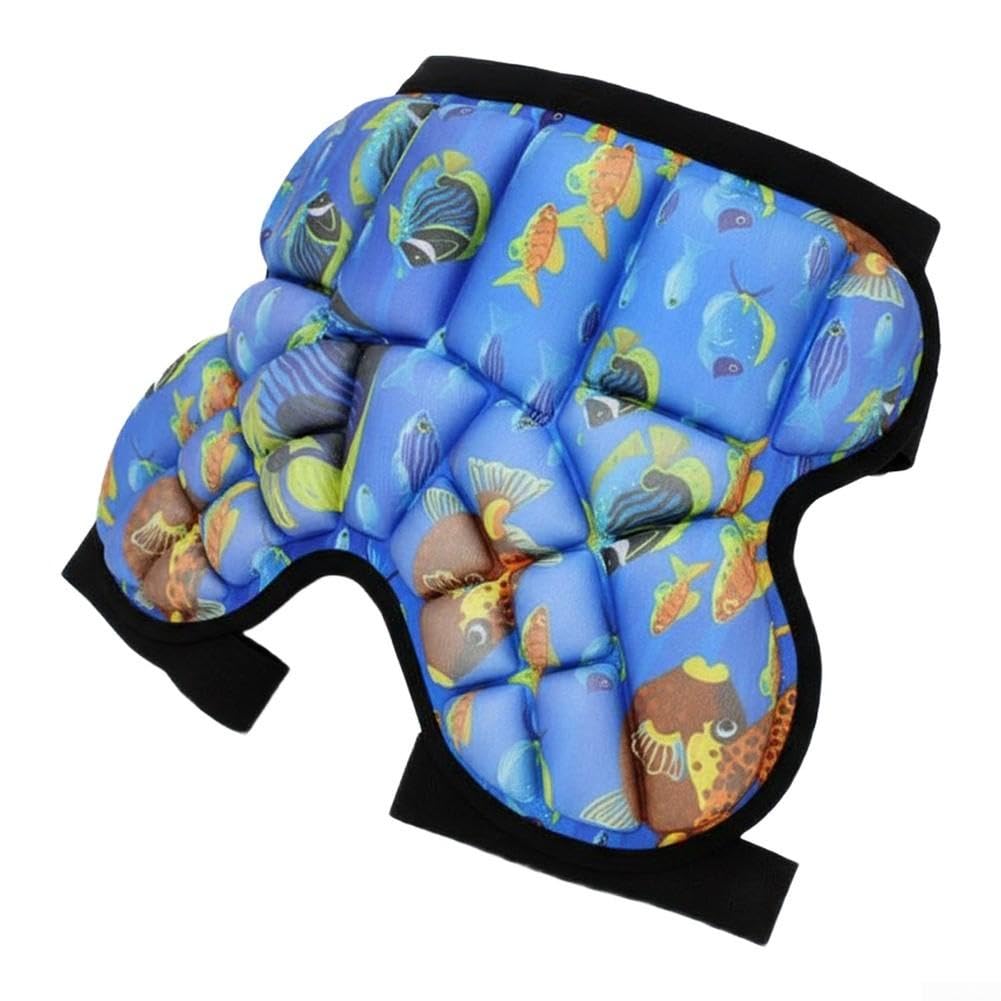 Pantaloncino Protettivo Anca EVA per Sci e Pattinaggio 20-30kg(Blue + knee+ elbow Size S: 20-30 kg)