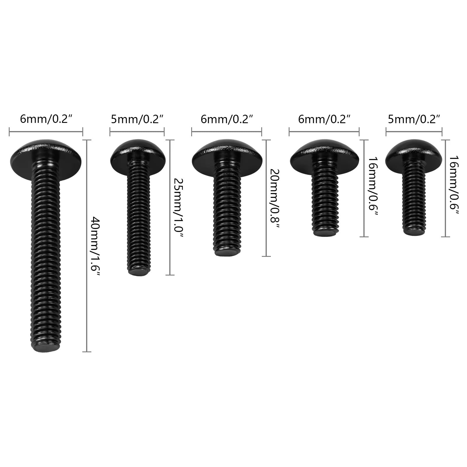 Viti per Moto Universale 253PCS M6 per M5 Kit Bulloni della Carenatura Motociclo Clip Fissaggio Moto Rondelle Dadi Viti Assortimento