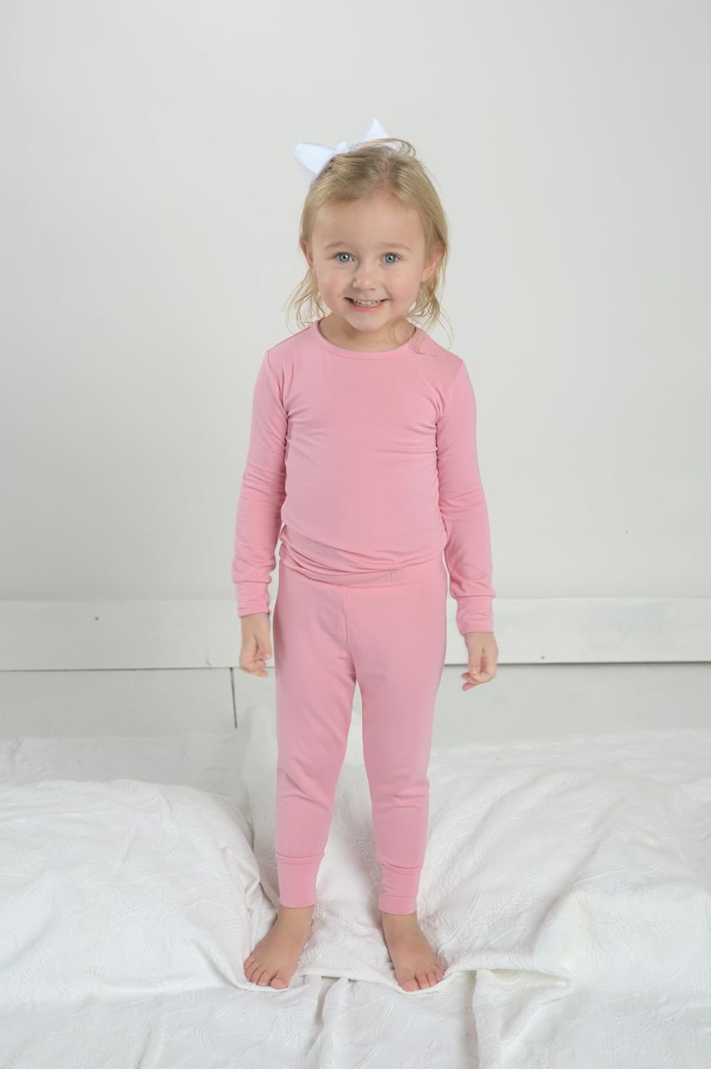 Little Worldz Viscose from Bamboo Toddler Pajamas Long Sleeve Two-Piece PJ Set for Kids Seasonless Sleepwear Boys & Girls