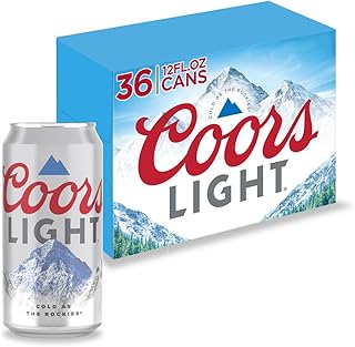 Light Beer, American Light Lager Beer, 36 Pack Beer, 12 FL OZ Cans, 4.2% ABV