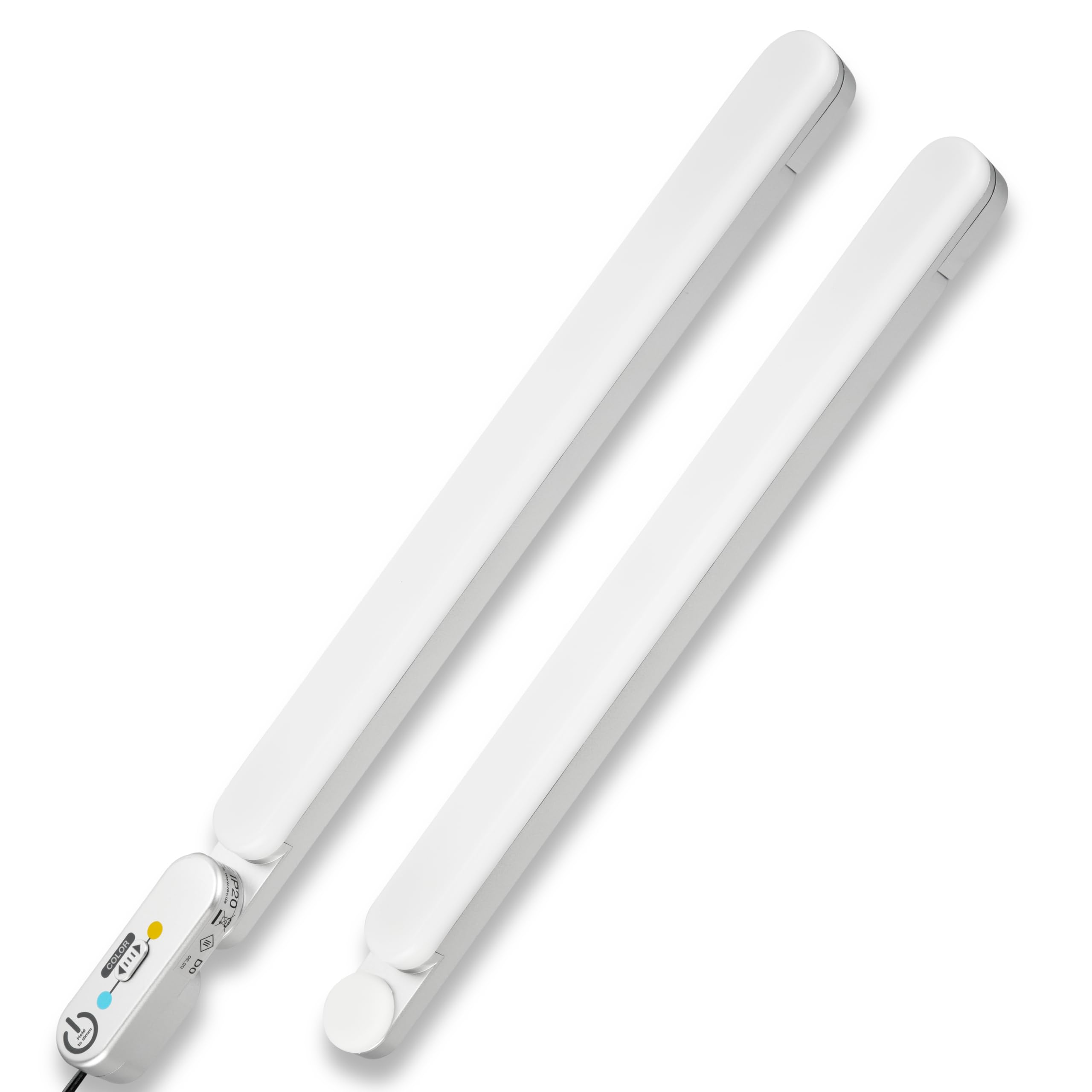 REV FlexLight - Striscia LED da Cucina espandibile, Lampada da Incasso a LED, Moderna, Pieghevole, 240°, Colore: Argento