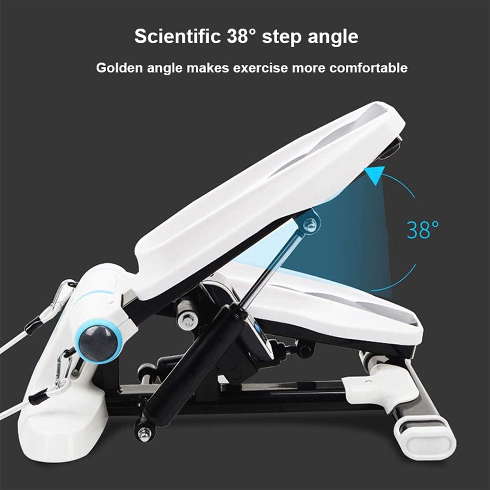 Mini-Stepper Huśtawka Stepper Mini Stepper Schody Stepper Talia Fitness Twister Step Machine Sprzęt do ćwiczeń z taśmami oporowymi i funkcją skręcania