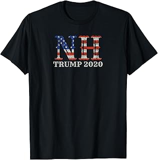 Trump 2020 Re-election New Hampshire Tee Proud Voter US Flag T-Shirt