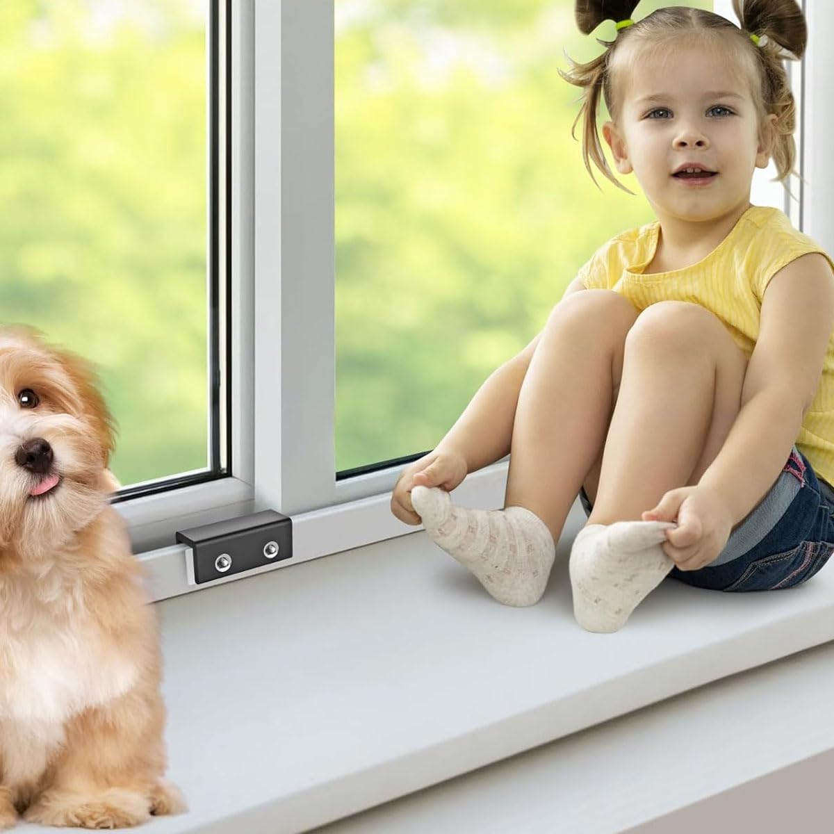 SNOWIE Soft Baby Lock 4Pcs Sliding Window Stopper Non-Toxic Alloy — Amazon image 7