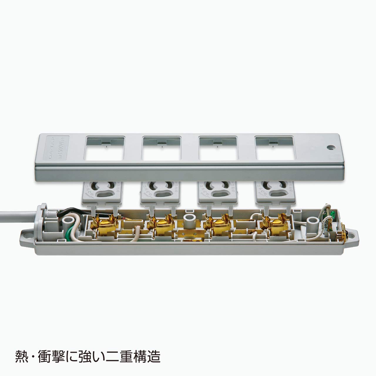 Amazon.co.jp: サンワサプライ 工事物件タップ 3P 8個口 3m 緑色 TAP