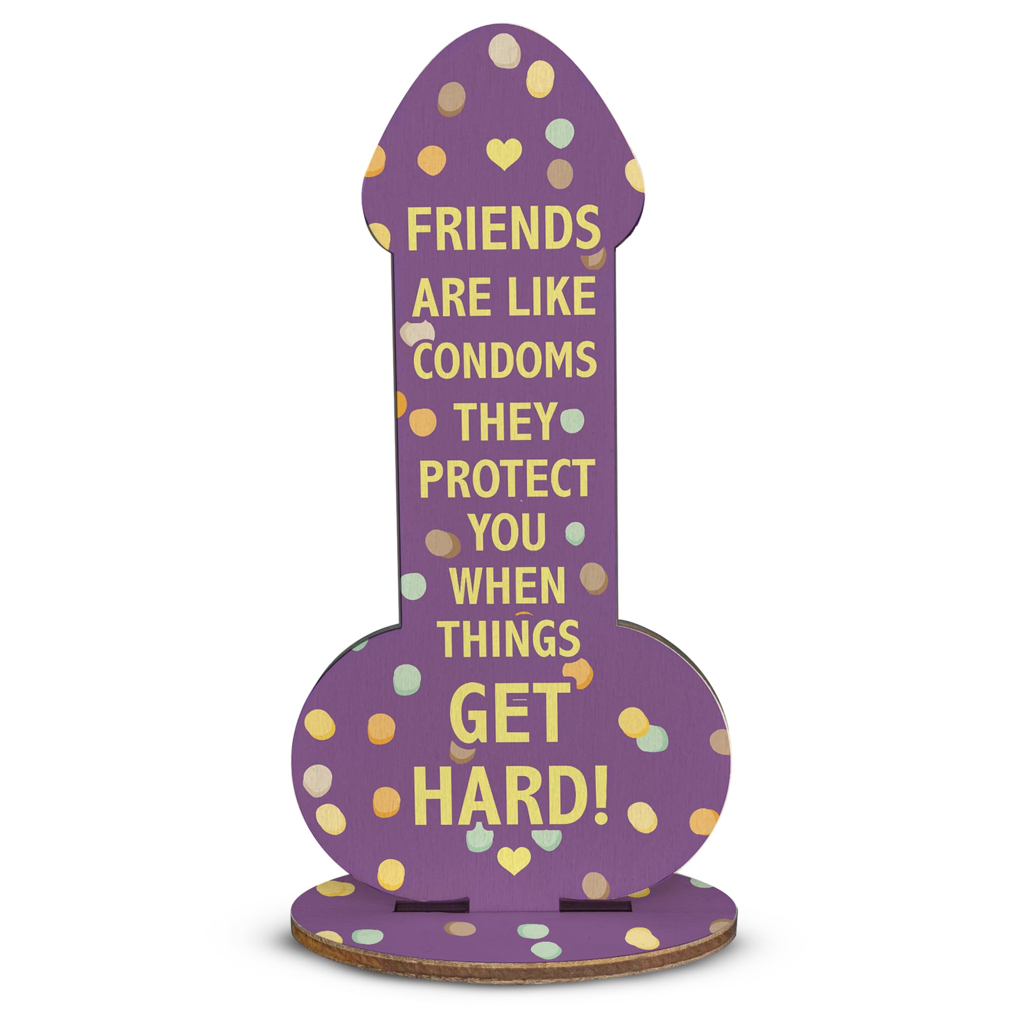 Red Ocean Funny Rude Friendship Plaque, Novelty Joke Birthday Best Friend, Joke Friend Gift For Her, Rude Gift For Bestie BFF Best Friends (Wooden Plaque Size Medium 15cm x 7.5cm)