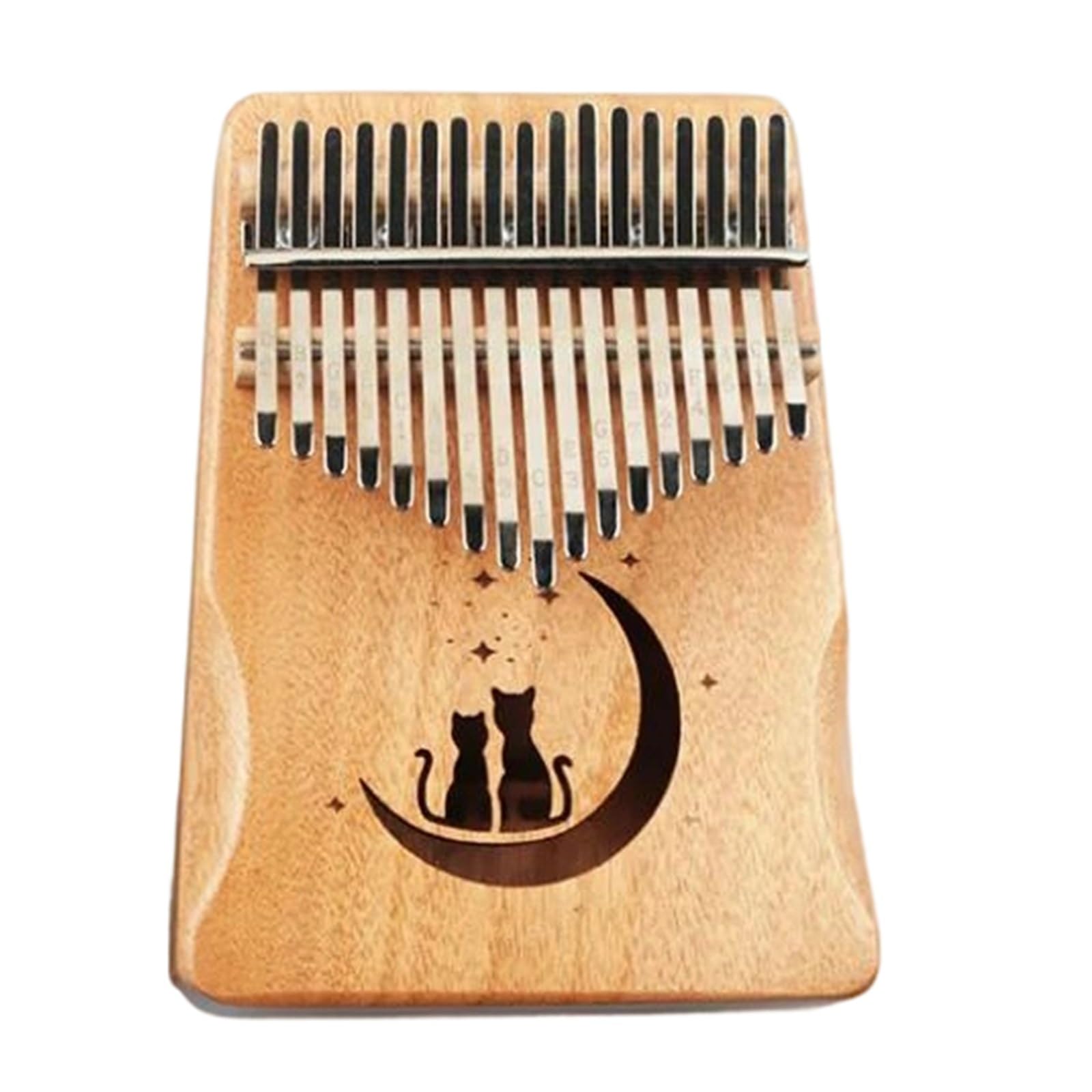 Instrumento De Teclado De Madera Maciza Kalimba De 17 21 Teclas Adecuado Para Principiantes(17 keys)