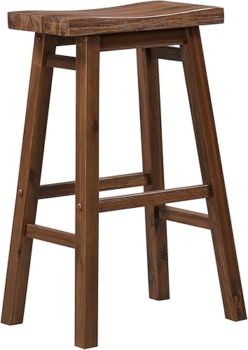 Miniatura 25 de Boraam Sonoma Taburetes de bar de cocina sin espalda, cepillo de alambre gris tormenta, juego de 2 Cepillo de alambre gris tormenta,Cepillo de