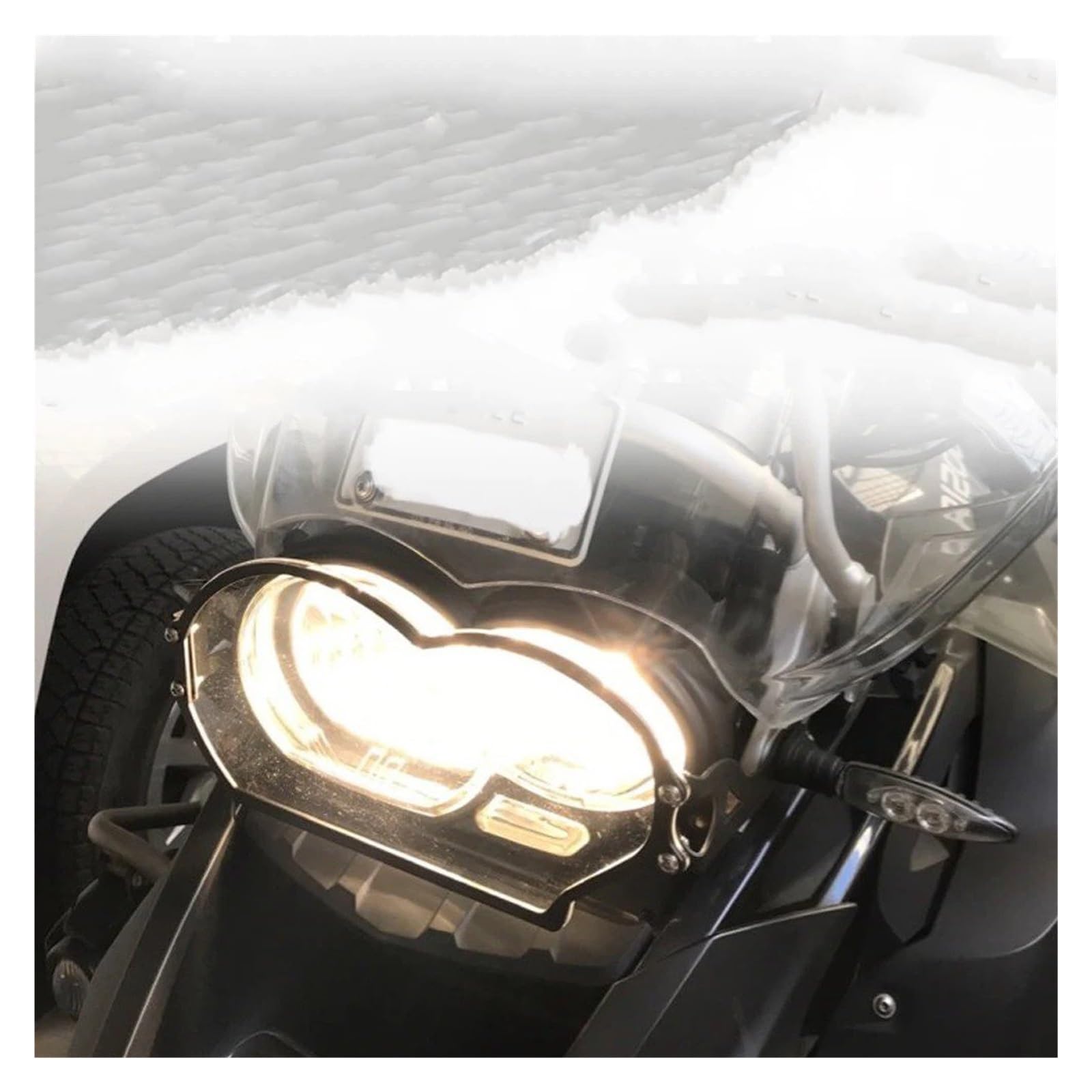 Griglia Di Protezione Per Faro Anteriore Per BMW R1200GS R 1200 GS Adv R1200GS Adventure 2004-2012 Copertura Fari Protezione(Metal-A)