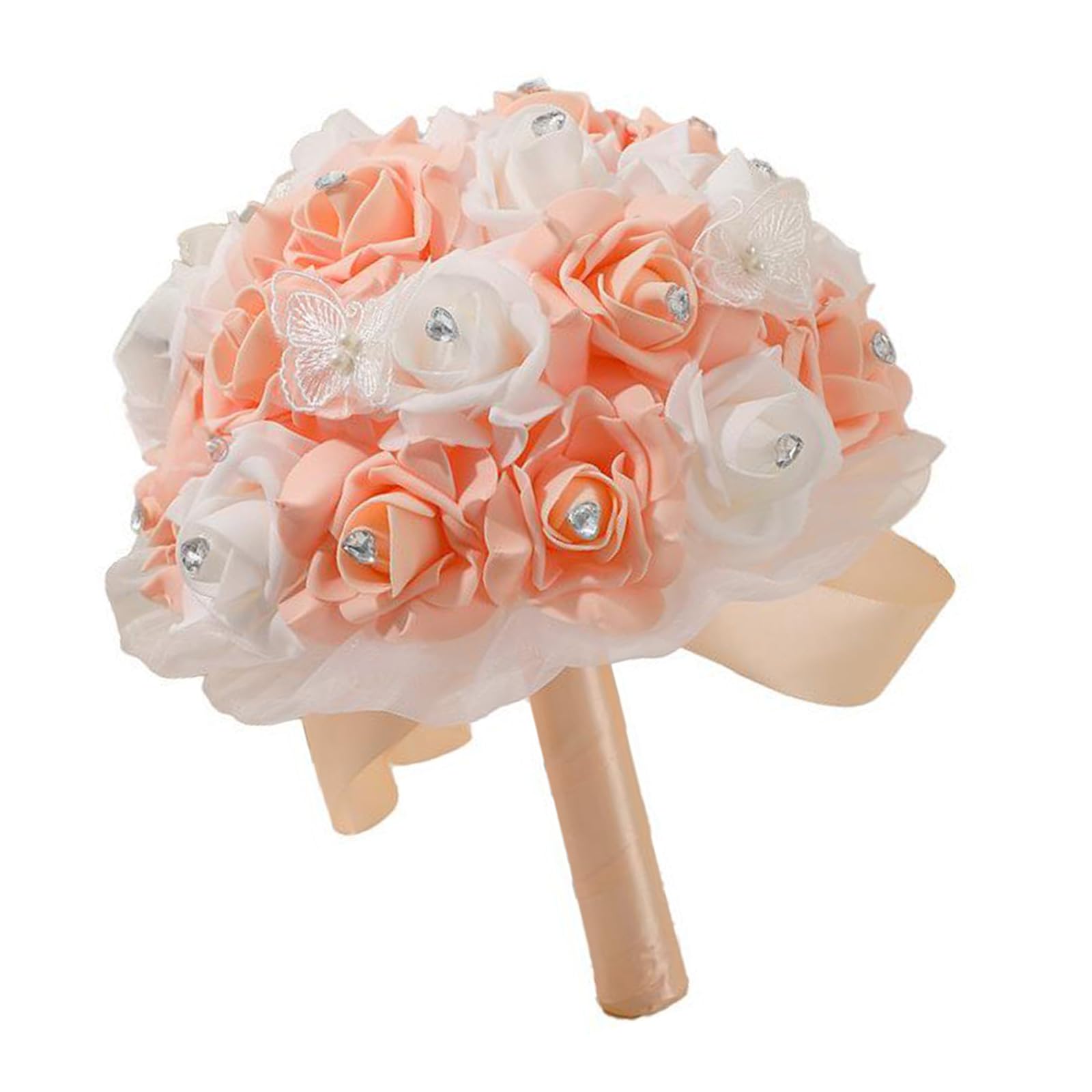 HDOYTXXM Sparkling Crystal Wedding Arrangement Thin POLYETHYLENE Substance Permanent Outdoor Addition for Ceremonies Sparkling Crystal Flowers