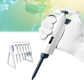 Micropipeta, pipeta manual, pipeta monocanal, rango de volumen de 0,1 a 100 ul, esterilización de la porción inferior a 121 °C, aspiración precisa, pipeta con pantalla digital(2.5ul)