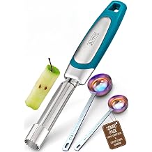 Orblue Premium Apple Corer Tool & Premium Coffee Scoop Set Bundle