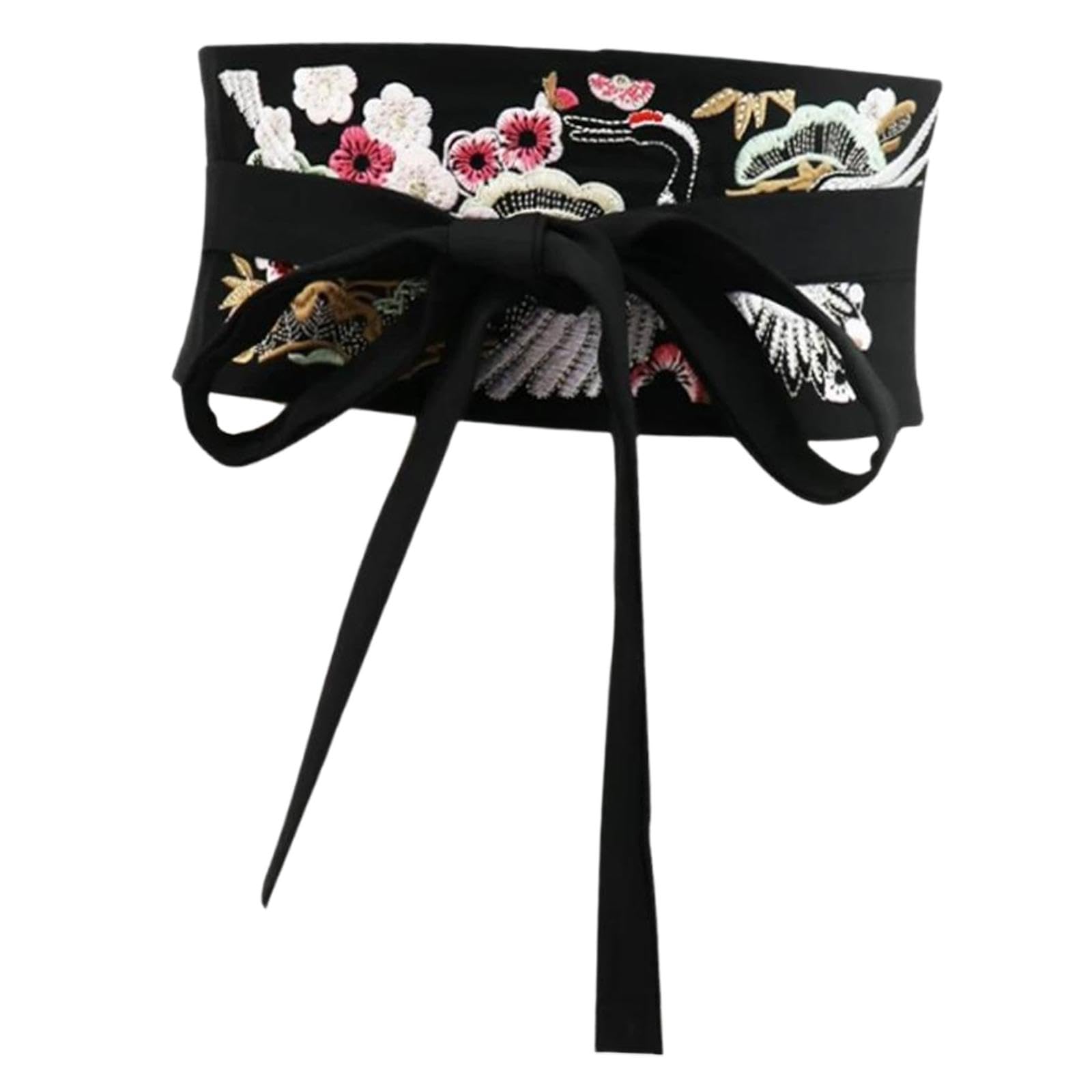 URJIX™ Kimono Robe OBI Belt Elegance Accessories for Festivals Tea Ceremonies Dress Black-image-9