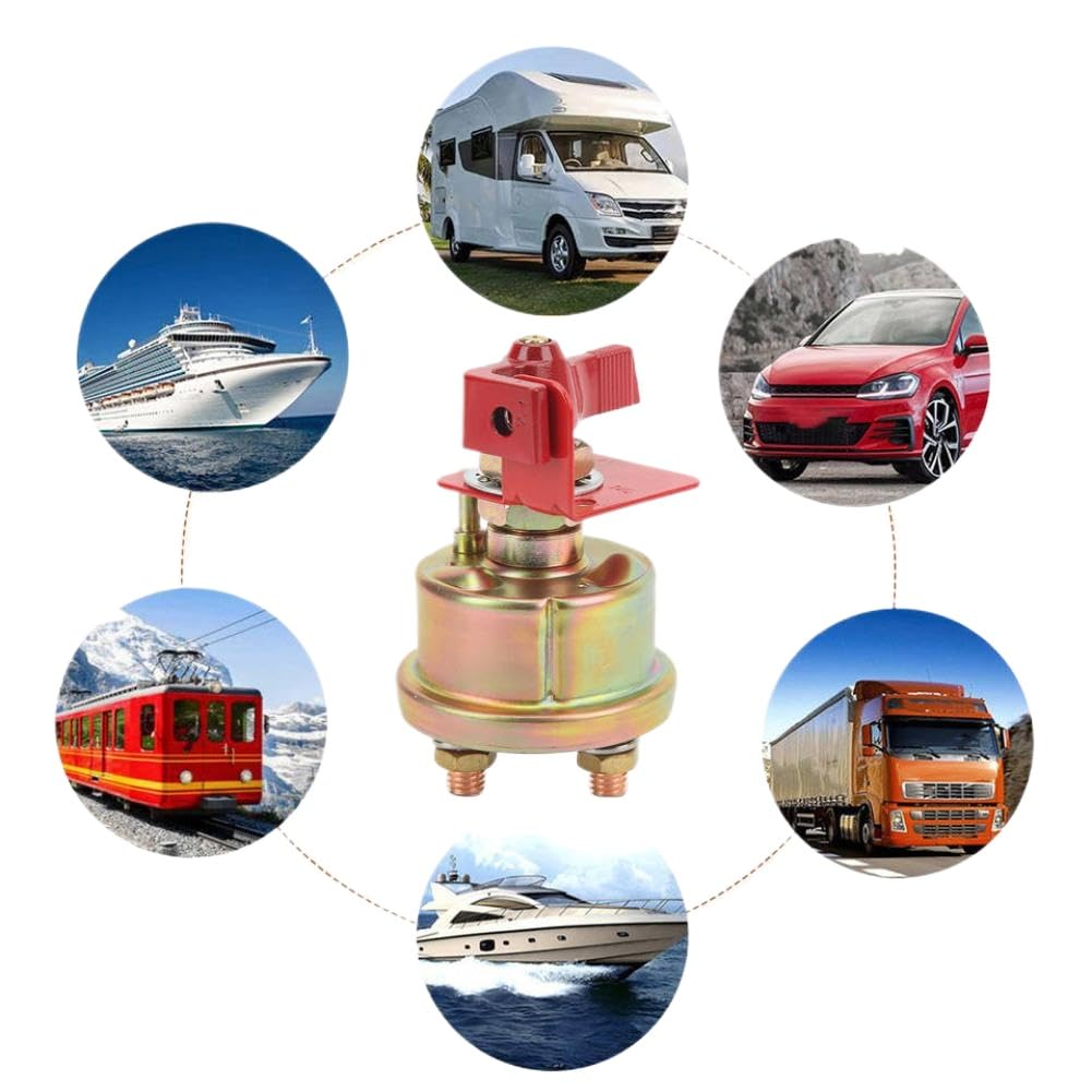 Disconnect Switch 12V 48V Power Cut Off Kill Isolation Switch Compatible with Cars Boats RVs