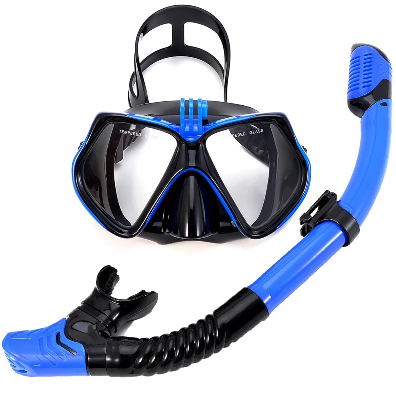 Schnorchelmaske Tauchmasken Schnorchel Set Tauchen Maske Für GoPro Unterwasser Sport Kamera Anti-Fog Professionelle Schwimm Brille Trockenen