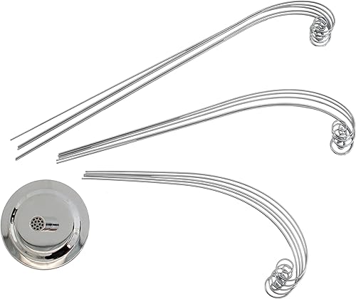 Miniatura 9 de Creative Hobbies Árbol de exhibición de adornos de 20 pulgadas de alto, chapado en latón brillante, capacidad para 15 adornos